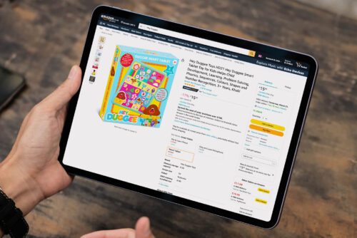 Amazon Toy Brand Growth | Trends UK Case Study - Venture Forge Image of Trends Amazon Products on Tablet