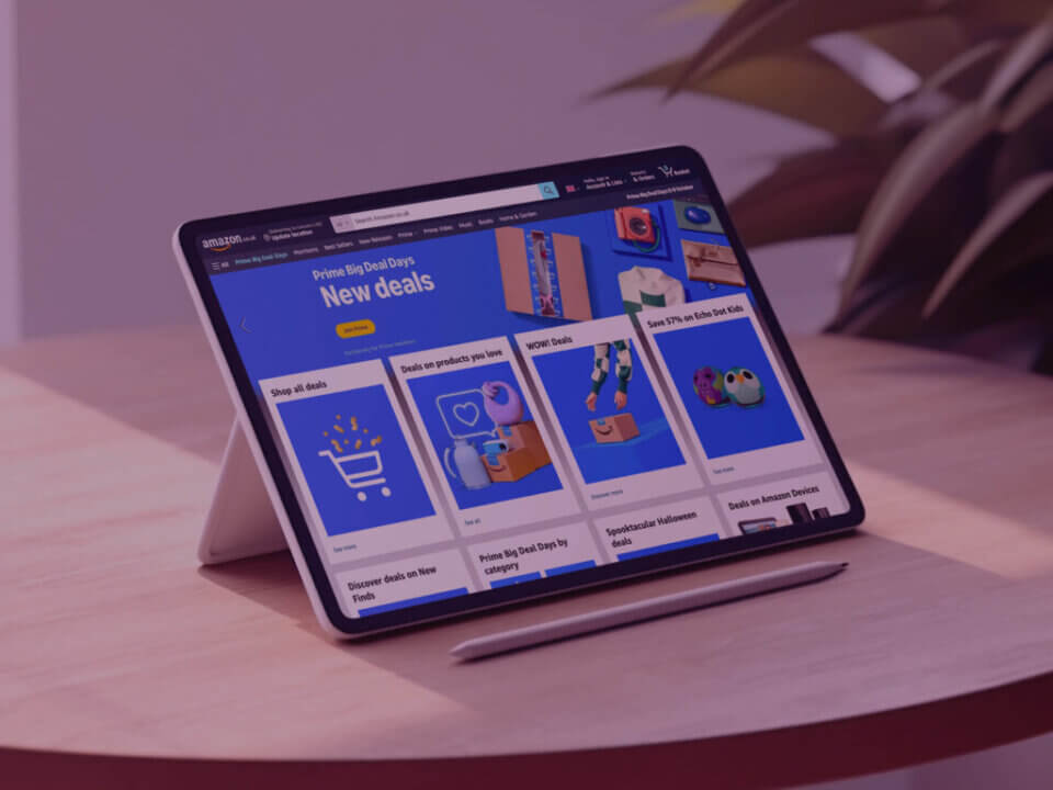 Black Friday / Cyber Monday retains its crown as the Amazon year’s largest event - here’s our Annual Analysis - Venture Forge Amazon displayed on a Tablet or IPAD