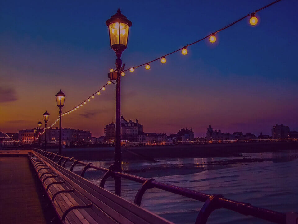 Image of Brighton Pier of a night time