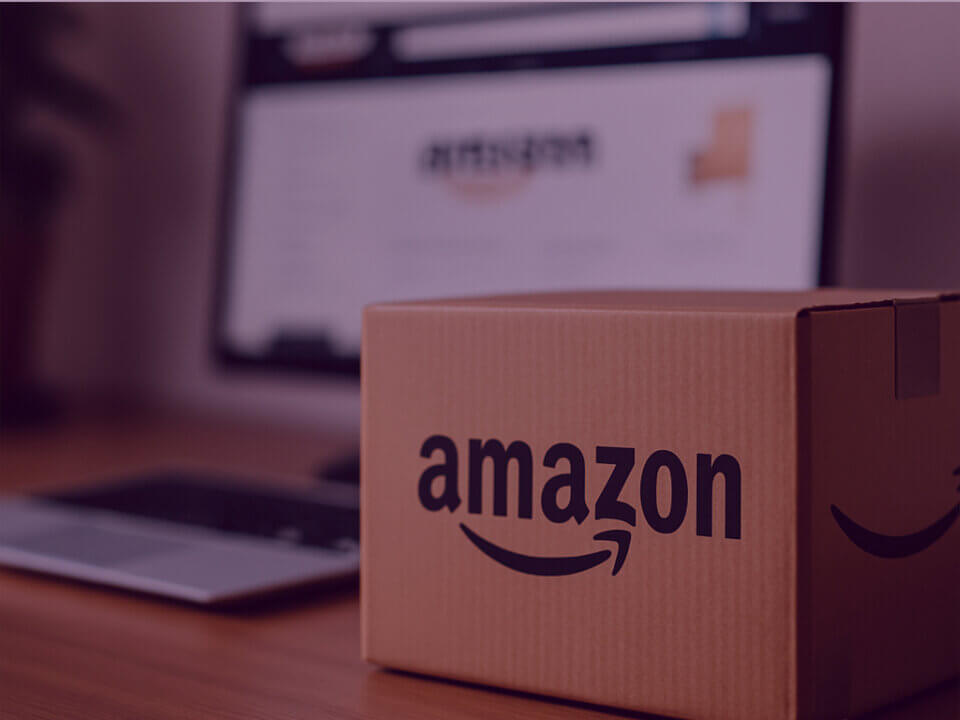 Image of Amazon parcel on desk