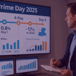 Image of in-house Amazon specialist reviewing Amazon data from last year and this year