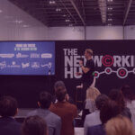 Amazon Playbook for Licensed Brands – Venture Forge - Venture Forge Andy Banks presenting at The Networking Hub event about Amazon strategy for licensed brands, with audience in attendance.