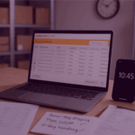 Laptop displaying Amazon Seller Central’s Manage Inventory screen with notes about same-day shipping and 0-day handling times.