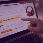 Frequently returned item badge on ecommerce product page - Venture Forge Ecommerce product page showing frequently returned item warning badge influencing customer purchase decision and confidence